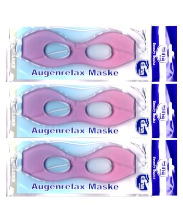 3x Eye Relaxation Gel Masks - Cooling & Heating Eye Compress for Stress Relief | International Shipping Available - Buy Online on GoSupps.com
