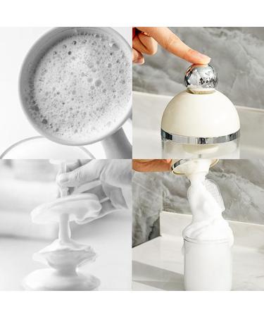Electric Foam Maker for Facial Cleansing | Foaming Facial Cleanser Machine (Beige) - Shop Internationally - Buy Online on GoSupps.com