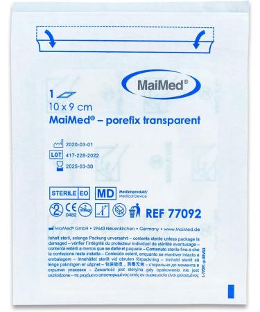 Paving Waterproof Wound Patch - 10x9 cm Sterile Self-Adhesive Bandage - 25 Individually Packaged | Waterproof After Op Shower Care - Buy Online on GoSupps.com
