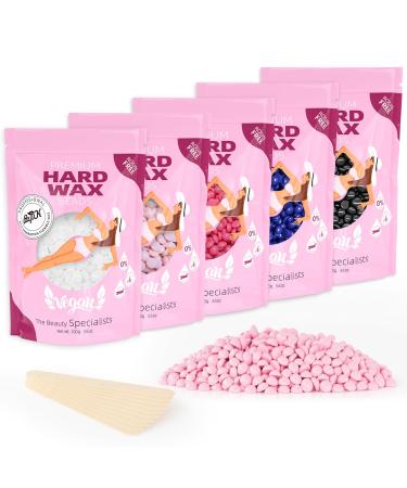 Wax Beads BOYUJK Professional 500g Hard Wax Beads for Full Body Facial and Legs Painless Gentle Hair Removal Wax Beads for Women and Men (5 packs of 100g Multi-colour) - Buy Online on GoSupps.com