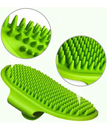 Jkxwx Silicone Pet Brush Glove | Blue Dog & Cat Washing Brush for Fur Removal Bathing & Cleaning - Buy Online on GoSupps.com