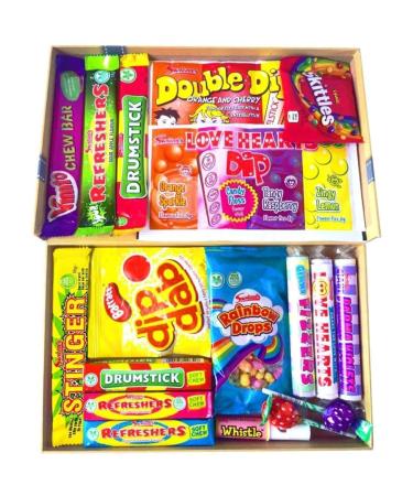 Tabby's Sweet Treats All Vegan Retro Selection Box Tasty And Twisty Treat Gift Hamper For Birthday Christmas Sold By Kidzbuzz
