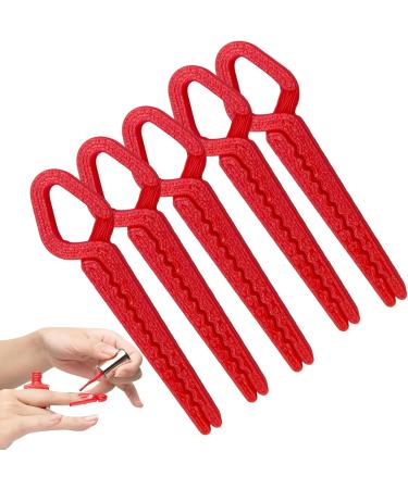  demaxiyad Set of 5 nail polish protectors Reusable 3D printed anti-spill finger skin protection clips for home travel parties and everyday use - Buy Online on GoSupps.com