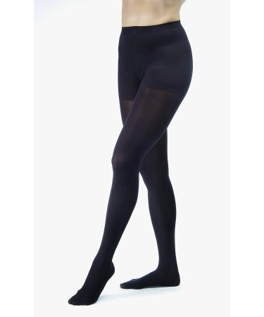 JOBST 115195 BSN Medical Opaque Compression Sock with Closed Toe Waist High X-Large 30mm-40mm HG Size Classic Black Classic Black X-Large