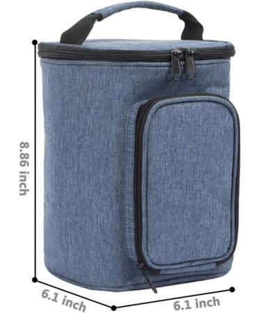 Harilla Large Capacity Carrier Bag for Oral Showers | Storage & Cosmetic Accessories | Blue with Mesh Pocket - Buy Online on GoSupps.com