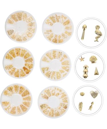 minkissy 6 Boxes Nail Art Accessories Nails Decoration Nail Decorations for Nail Art Nail Jewelry Nail Accessories Nail Art Decoration Manicure Decor Alloy Small Decoration Charm - Buy Online on GoSupps.com