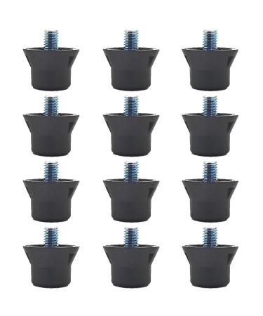 Chennan 12 pieces spikes for sports shoes soccer shoe tunnels stollen for rugby shoes pyramid replacement spikes abrasion -resistant and durable high compatibility for track shoes long jumping walk hiking - Buy Online on GoSupps.com