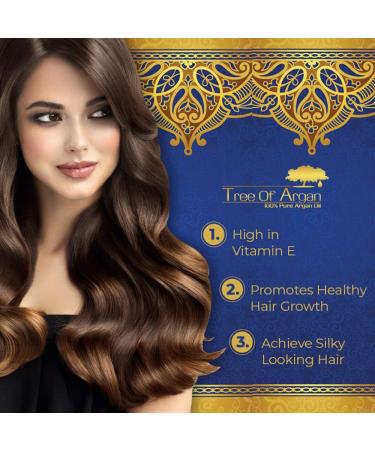 Tree of Argan Pure Argan Oil 100ml - High Quality Natural Moisturizer for Skin Hair & Nails - Rich in Vitamin E - Buy Online on GoSupps.com