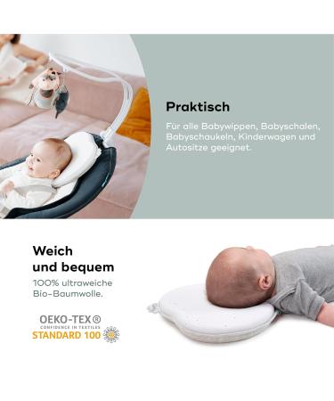 Babymoov Lovenest Original White Pediatrician-Designed Baby Pillow for Optimal Head Shape & Comfort - Buy Online on GoSupps.com