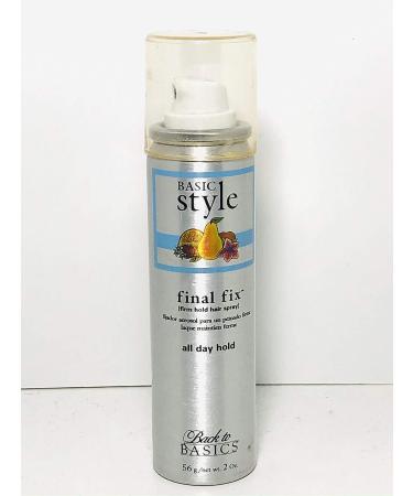 Basic Style Final Fix Firm Hold Hair Spray 2 Oz - Buy Online on GoSupps.com