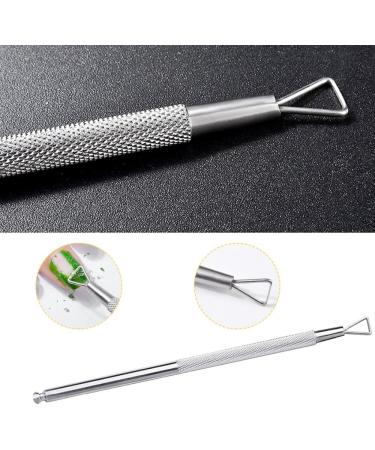 Triangle Head Nail Gel Polish Remover Tool Stainless Steel Stick Rod Cuticle Pusher Lacquer Cleaner Nail Art Care Tool - Buy Online on GoSupps.com