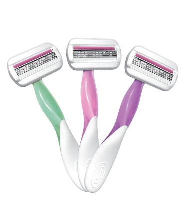 BIC Soleil Sensitive Women's Disposable Razors - Triple Blade with Aloe Vera - Pack of 3 for Smooth Shave - Buy Online on GoSupps.com