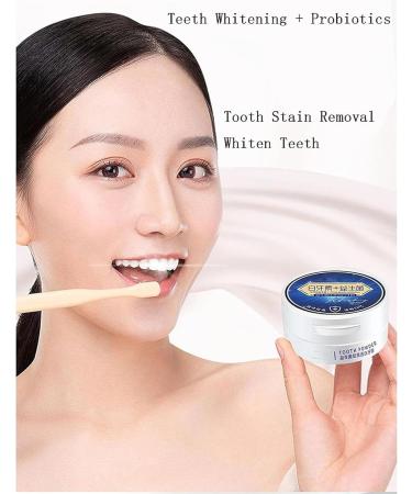 50g Tooth Powder Teeth Whitening Powder Probiotics Dazzling White Tooth Powder Natural Teeth Whitening Powder Stain Removal - Buy Online on GoSupps.com