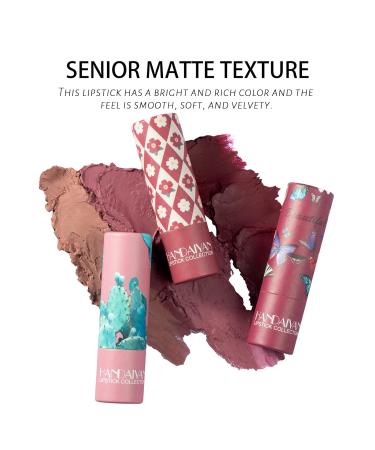 Matte Nude Lipstick - Long Lasting Velvety Lip Gloss | Non-Stick Waterproof Lip Stain | Perfect Gift for Women - 05# Amber (0.13 Oz - Buy Online on GoSupps.com