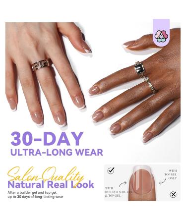 SAVILAND French Gel X Nail Kit - Extra Short Square Press On Nails Chip-Free Solid Nail Glue & UV/LED Lamp Supplies - Long-Lasting Durable French Tips - Buy Online on GoSupps.com