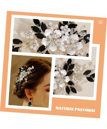 FRCOLOR Bridesmaid Hair Accessories pearl flower comb Wedding hair comb Crystal hair decor wedding hair hair decor for wedding Hair fork rhinestones flower arrangement bridesmaid Bride - Buy Online on GoSupps.com