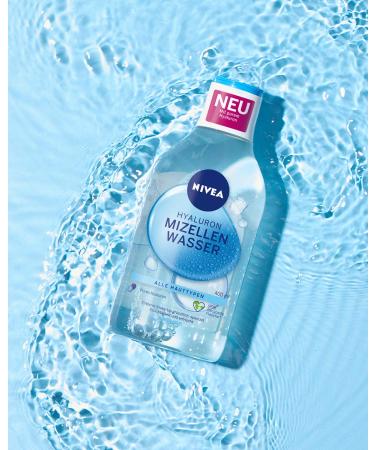 Nivea Hydra Skin Effect Micelle Water 400ml - Nourishing Hyaluron Facial Cleanser & Makeup Remover (3 Pack) - International Shipping Available - Buy Online on GoSupps.com
