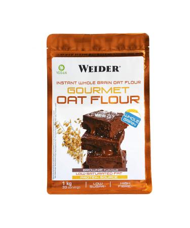 Weider Oat Gourmet. Farine d'avoine int grale. Source de prot ines faible teneur en sucres. Saveur Brownie (1 kg)