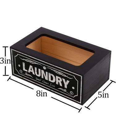 UCUDI Laundry Softener Dispenser Cover & Dryer Sheets Holder Wall Art Decor - Black - Buy Online on GoSupps.com