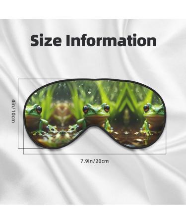 Frog & Rain Print Unisex Sleep Mask | Double-Sided Eye Mask for Sound Sleep & Skin Care - Shop Internationally - Buy Online on GoSupps.com