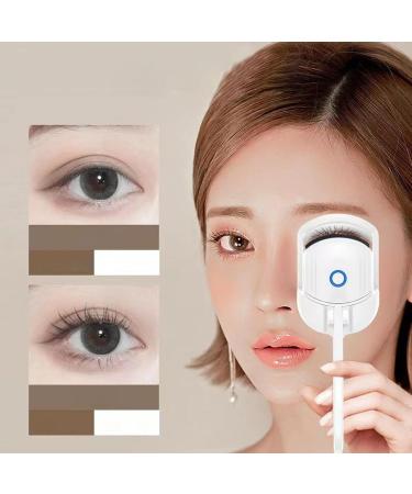 Yagosodee Heated Eyelash Curler with Comb Heated Eyelash Curler Electric Eyelash Curlers Rechargeable Eye Lash Curler with Eyelash Comb 2 Heating Modes Quick Curling Eye Lashes White - Buy Online on GoSupps.com