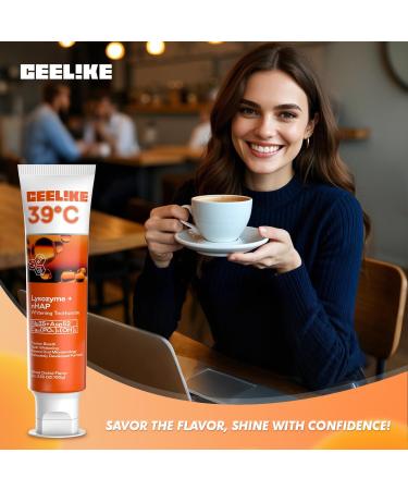 CEELIKE 39C Lysozyme Whitening Toothpaste Innovative Enzyme Formula for Gentle Whitening Long-Lasting Fresh Breath & Complete Oral Care 100g (2) - Buy Online on GoSupps.com