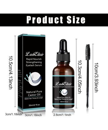 Lashelixir Eyelash Serum Lashelixir Rapid Growth Strengthening Eyelash Serum Lash Elixir Castor Oil Eyelash Serum Organic Castor Oil Eyelash Serum Rapid Eyelash Lash Growth Serum - Buy Online on GoSupps.com