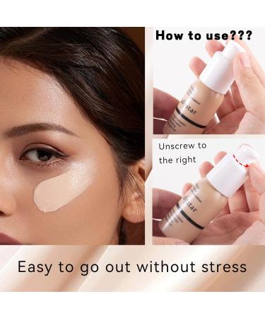 INTEROOKIE Concealer Lasting Setting Without Taking Off Makeup Foundation Facial Natural Moisturizing Moisturizing Foundation Set (B) - Buy Online on GoSupps.com