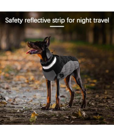 OUOBOB Dog Winter Jacket - Waterproof Reflective Coat for Small Medium Large Dogs - Warm Fleece Apparel with Zipper Closure - Cold Weather Pet Garment - Buy Online on GoSupps.com