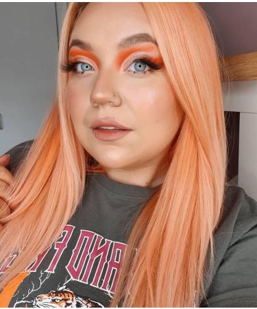 Crazy Color Vibrant Peachy Coral Semi-Permanent Duo Hair Dye. Highly Pigmented Pinky Peach Conditioning & Oil Nourishing Vegan Formula | No Bleach or Ammonia | 200ml - Buy Online on GoSupps.com