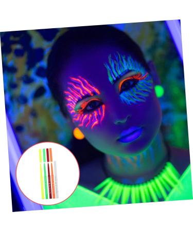 Baluue 25 Pcs Halloween Paint Pen Glow Eyeliner Pencil Eye Liner Eyeliner Fluorescence Eye Line Pen Plastic 12.00X0.80X0.80CMx5pcs Assorted Colorx5pcs - Buy Online on GoSupps.com