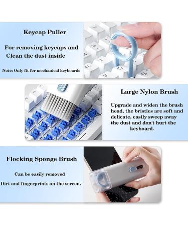 7-in-1 Cleaner Kit for AirPods & Electronics - Deep Cleaning Tools for Headphones, Earbuds, Phone, Laptop, Camera - Blue - Buy Online on GoSupps.com