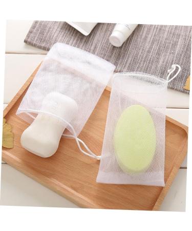 Mikinona 100 Pcs Soap Foam Net Body Bar Soap Exfoliating Soap Pouch Loofah Soap White or - Buy Online on GoSupps.com