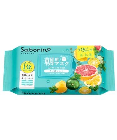 Saborino Face Sheet Mask Eye Sheet Refreshing Fruity Type N - 32 Sheets