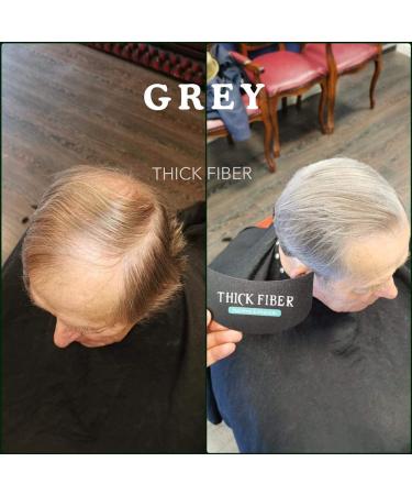 THICK FIBER Hair Building Fibres (Pack of 1 GREY) Hair Fibres for Thinning Hair | Hair Powder for Thinning Hair 25g Bottle | Make Hair Look Thicker in Seconds with hair filler | for Women & Men 25 g (Pack of 1) Grey - Buy Online on GoSupps.com
