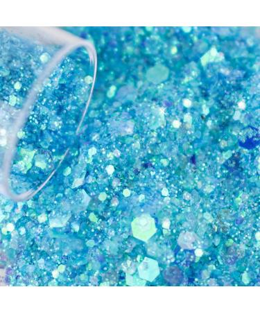 12 Colors Chunky Face Glitter - No Glue Cosmetic Body Nail Eye & Hair Art | Holographic Makeup Sequins for Rave & Festival - Buy Online on GoSupps.com