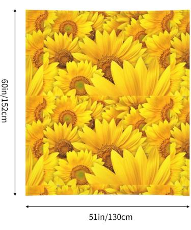 VANANI Sunflowers Wall Hanging. Easy Installation. Living Room And Bedroom Decorations. Wall Art Tapestry. (130x152cm) Black One Size - Buy Online on GoSupps.com