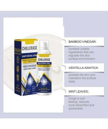 Chill Erase Bump Renewal Spray pour le corps l'acide salicylique avanc 2 % formule apaisante r duit les imperfections p n tre rapidement spray naturel pour la peau convient tous les types de 1 Pi ce. - Buy Online on GoSupps.com