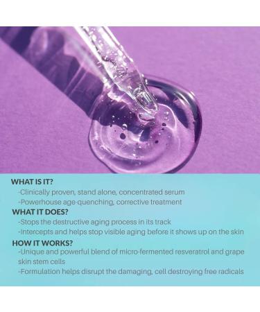Serious Skincare Absolutes Age Disrupter Serum - Resveratrol Youthful Radiance with Grape Skin Stem Cells - Revitalize & Improve Elasticity - 1 oz - Buy Online on GoSupps.com