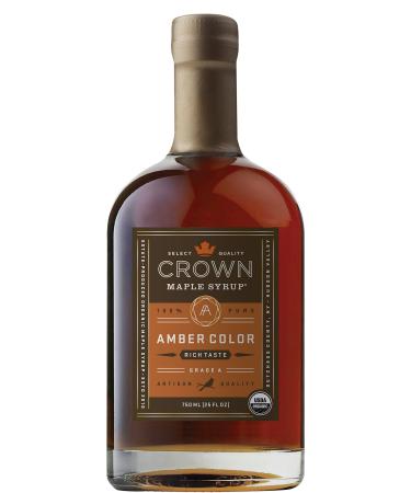 Crown Maple Amber Color Rich Taste organic maple syrup 750ML (25 FL OZ)