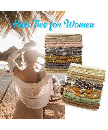 BAISDY 24Pcs Boho Hair Ties Bracelets for Women - No Damage Hair Elastics for All Hair Types - Buy Online on GoSupps.com