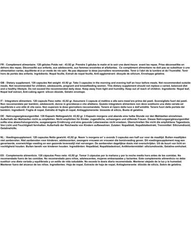 EXCELDIET PHARMA - NOPAL + NOPAL DRY EXTRACT - Fat and Sugar Sensor Weight Management Digestion -120 Capsules - Made in France - Buy Online on GoSupps.com