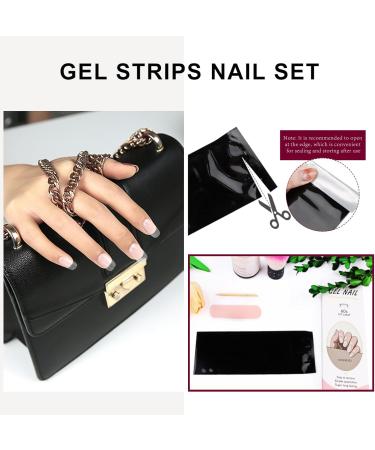 20 Stickers Semi Cured Nail Wraps Soft Self-Adhesive Gel Nail Stickers ZAHVIA Salon-Quality Gel Nail Polish Strips Manicure Stickers Set-Clear (UV/LED Lamp Required) - Buy Online on GoSupps.com