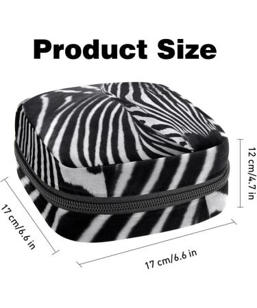 Women's Zebra Menstrual Cup Storage Bag - Portable Bandages & Napkin Pocket for Girls & Teens - Buy Online on GoSupps.com
