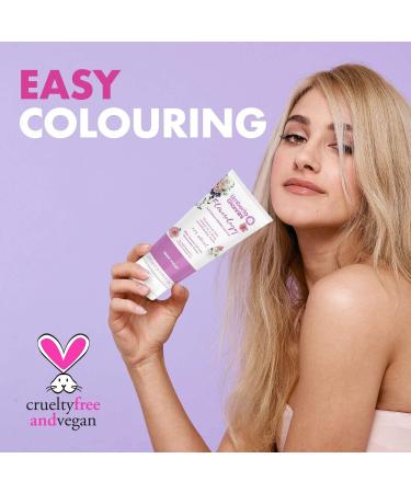 Umberto Giannini Flowerology Temporary Hair Colour Mask 200ml (Sweet Violet) - Vegan, Cruelty-Free - Buy Online on GoSupps.com
