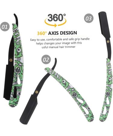 Solustrious Hair Clip Razor - Versatile Shaver & Trimmer for Men & Women | Portable Handheld Hairdressing Tool Green 13.5x2.5x1cm - Buy Online on GoSupps.com