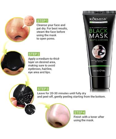 Blackhead Remover Bamboo Charcoal Peel Off Face Mask 100g - Buy Online on GoSupps.com