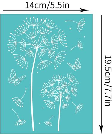 OLYCRAFT Self-Adhesive Silk Screen Printing Stencil - Dandelion Theme - Reusable Mesh Transfer Stencil for Wood, T-Shirt Fabric Decor - 7.7x5.5 Inch (2 Pcs) - Buy Online on GoSupps.com