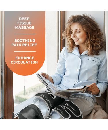 Lifepro Radiate Pro Leg Massager - Heat & Compression for Pain Relief - Circulation & Rehab Therapy - Tall Extra Wide Design - Buy Online on GoSupps.com
