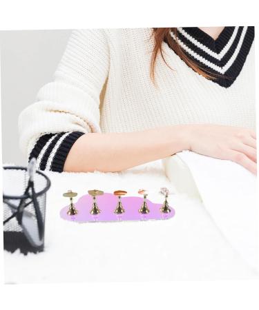 minkissy 1 Set Nail Tools Press on Nails Stand False Nails Display Stand Nails Tips Display Stand Nail Art Practice Stand Press on Fake Nails Stand Press on Nails Holder Metal Bracket Fairy - Buy Online on GoSupps.com